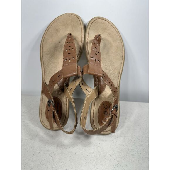 BOC Born Concept Sandals Womens 10 M TStraps Slingback Thongs Flats C63941 Brown - Picture 6 of 8